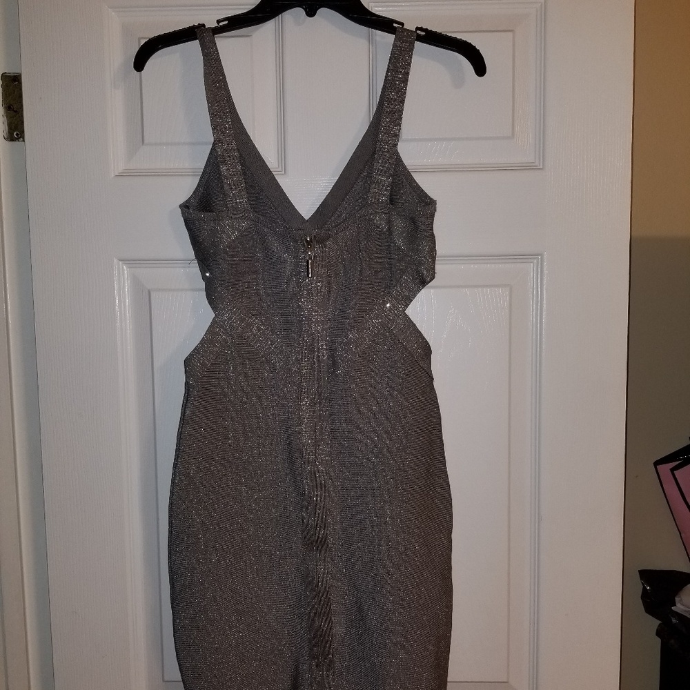 Silver bebe dress